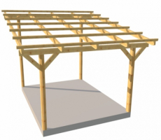 Terrassenüberdachung Classico Tiefe ab 400 cm - BSH